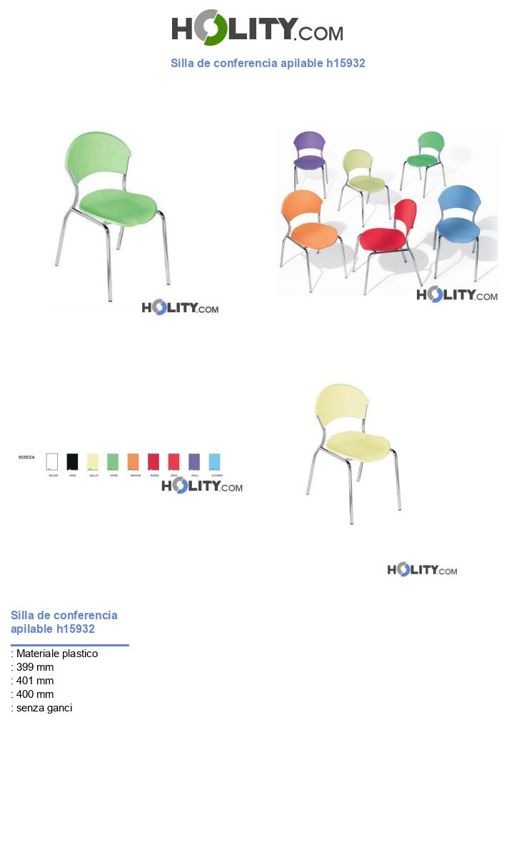 Silla de conferencia apilable h15932
