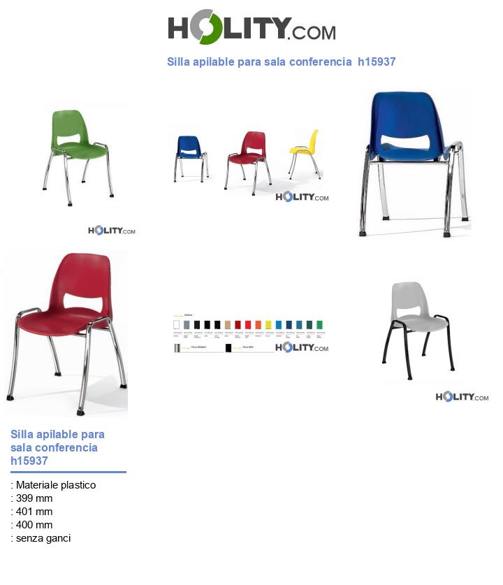 Silla apilable para sala conferencia  h15937