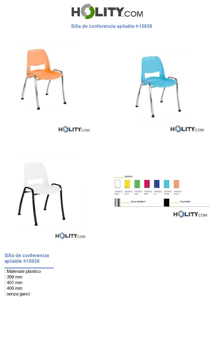 Silla de conferencia apilable h15938