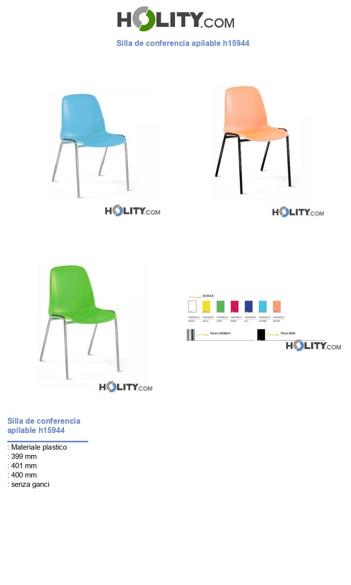 Silla de conferencia apilable h15944