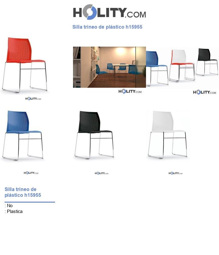 Silla trineo de plástico h15955