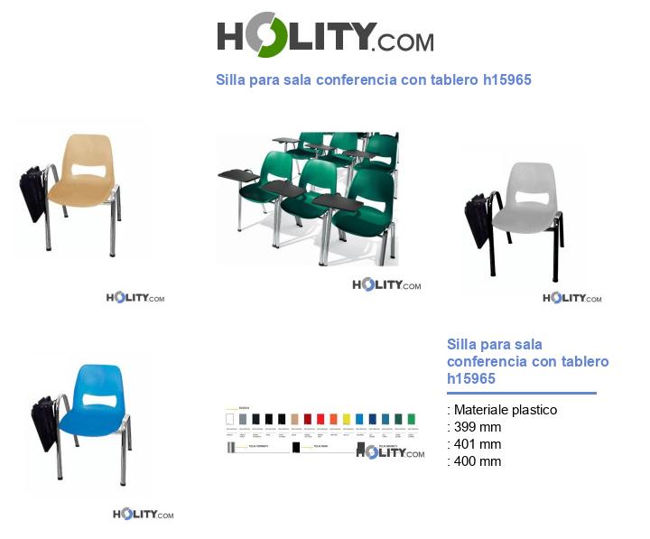 Silla para sala conferencia con tablero h15965