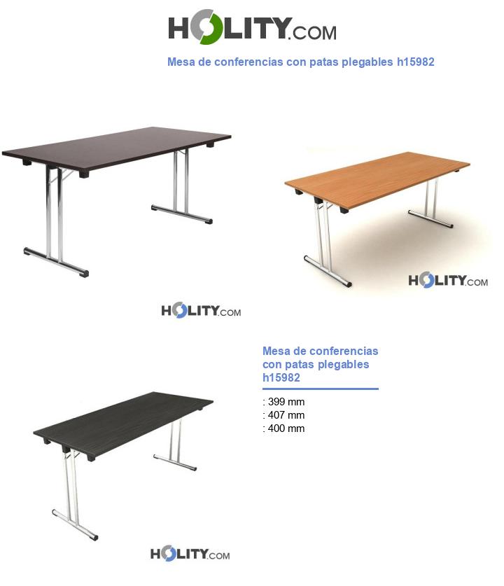 Mesa de conferencias con patas plegables h15982