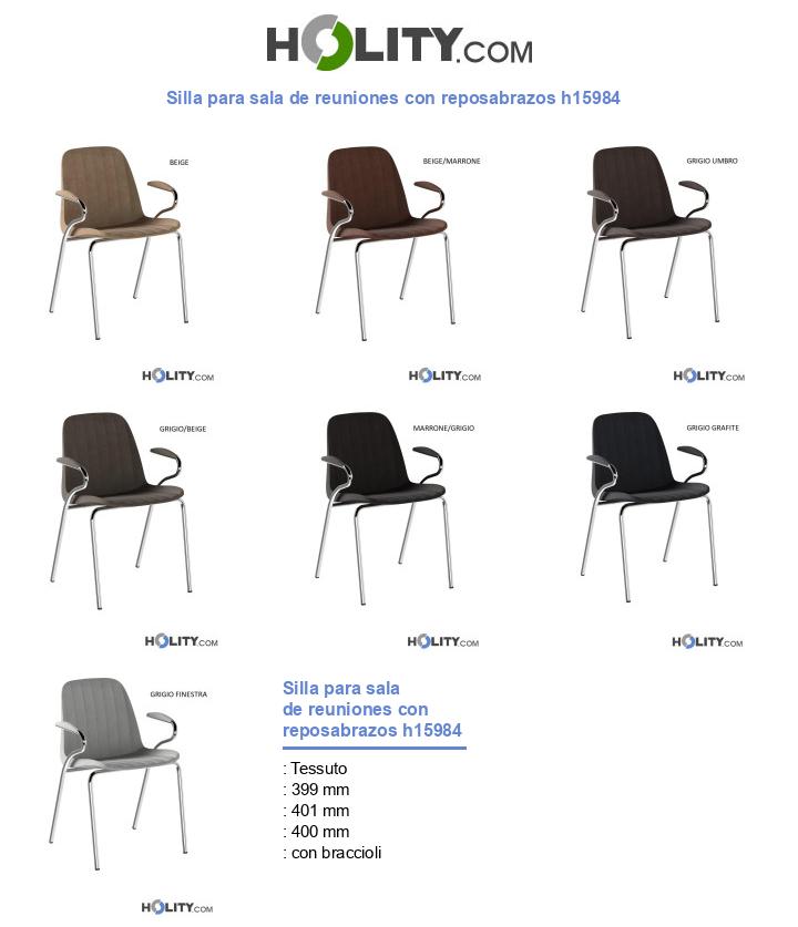 Silla para sala de reuniones con reposabrazos h15984