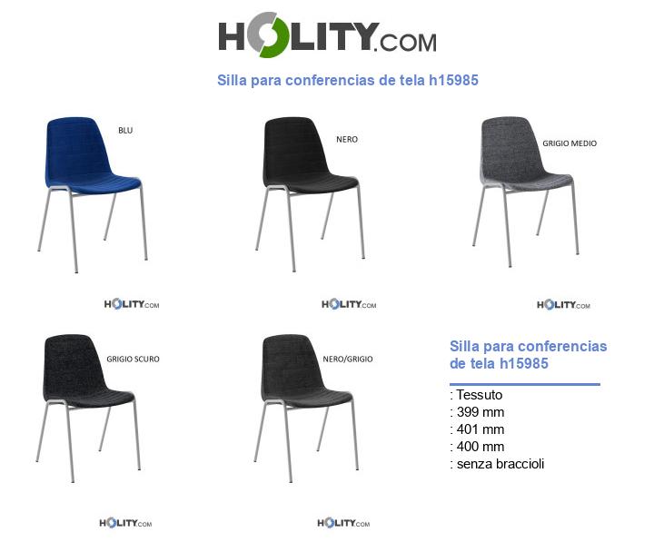 Silla para conferencias de tela h15985