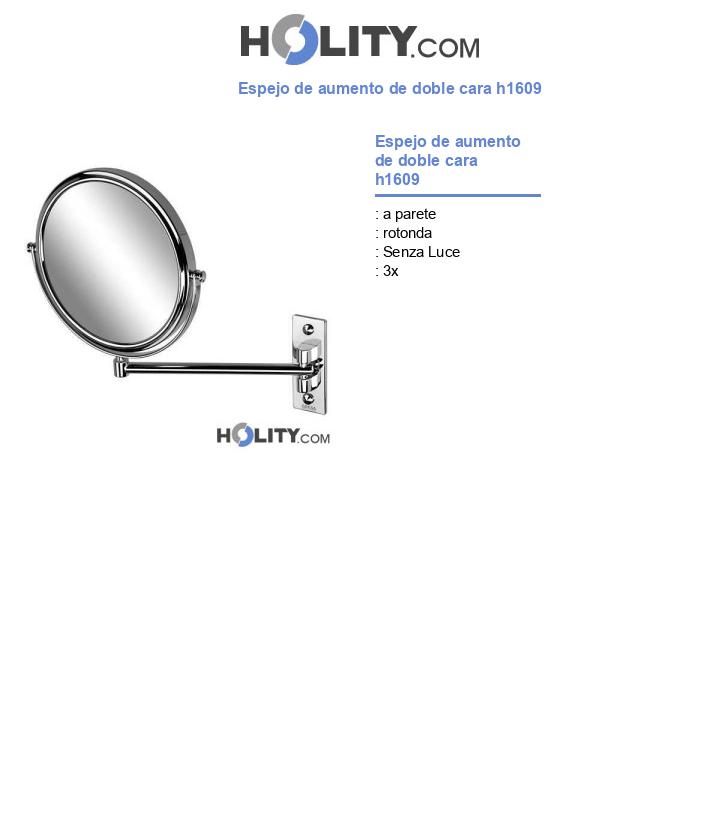 Espejo de aumento de doble cara h1609
