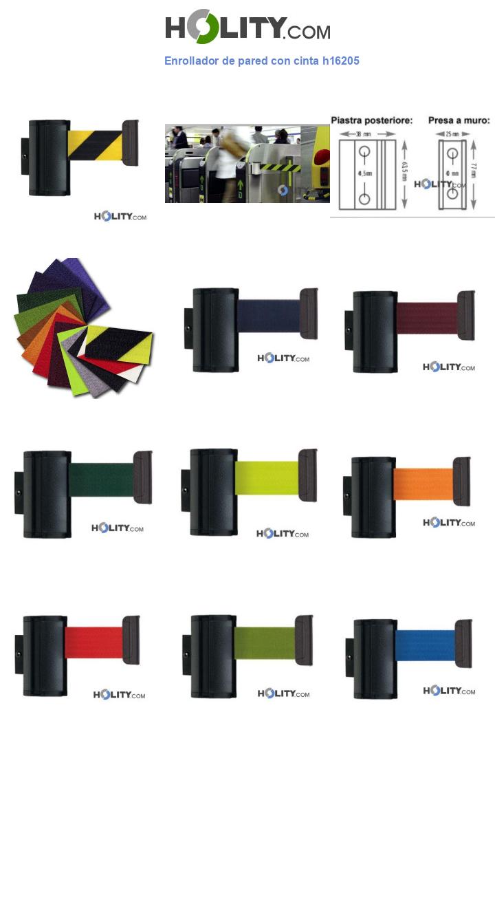 Enrollador de pared con cinta h16205