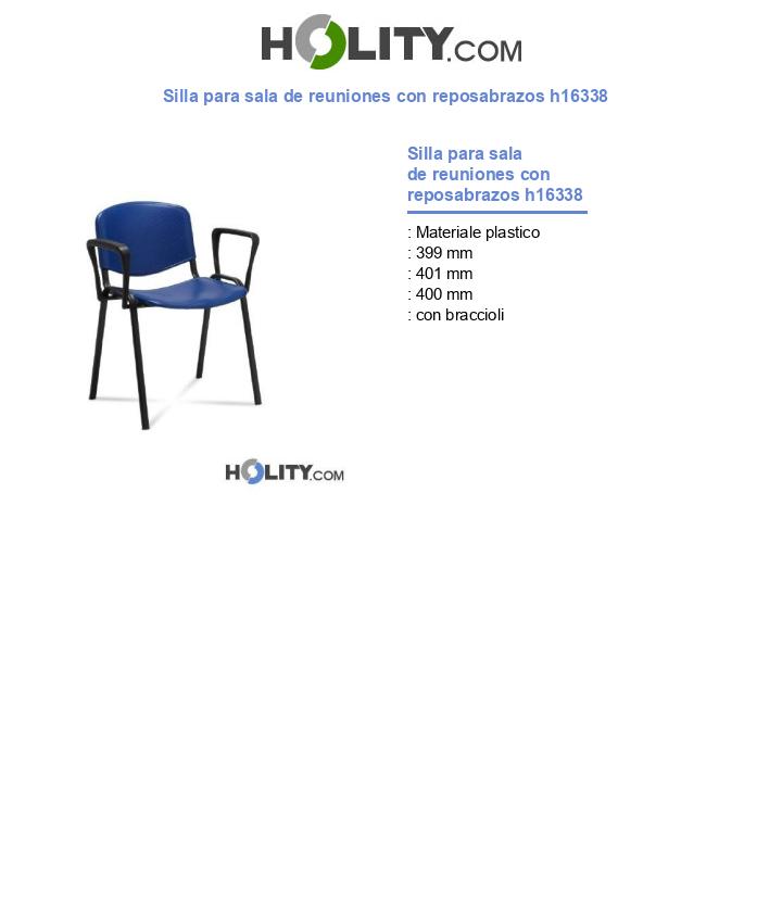 Silla para sala de reuniones con reposabrazos h16338