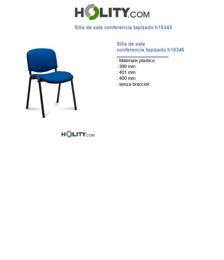 Silla de sala conferencia tapizado h16345