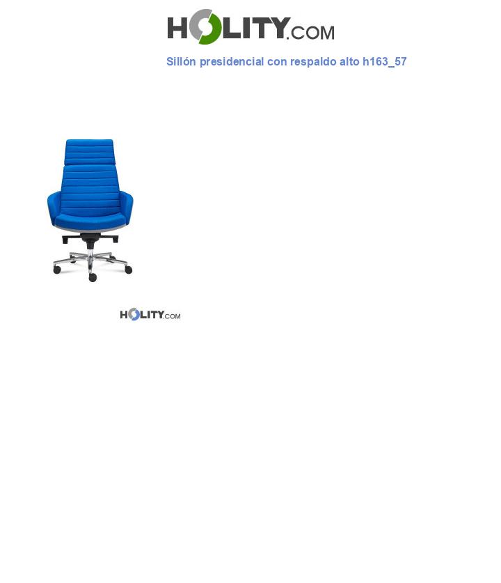 Sillón presidencial con respaldo alto h163_57