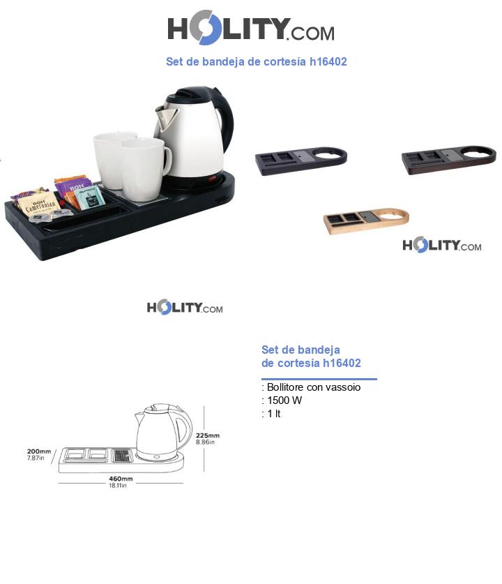 Set de bandeja de cortesía h16402