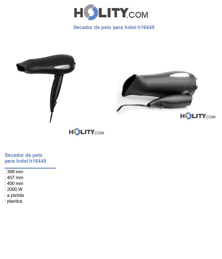 Secador de pelo para hotel h16449