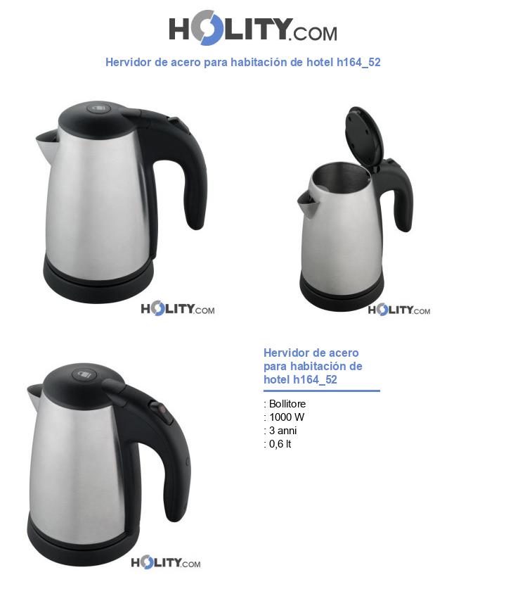 Hervidor de acero para habitación de hotel h164_52