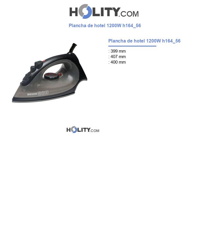 Plancha de hotel 1200W h164_56