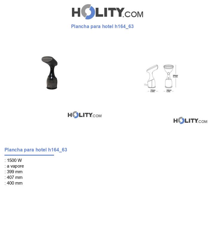 Plancha para hotel h164_63