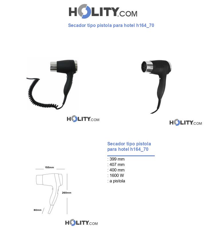 Secador tipo pistola para hotel h164_70