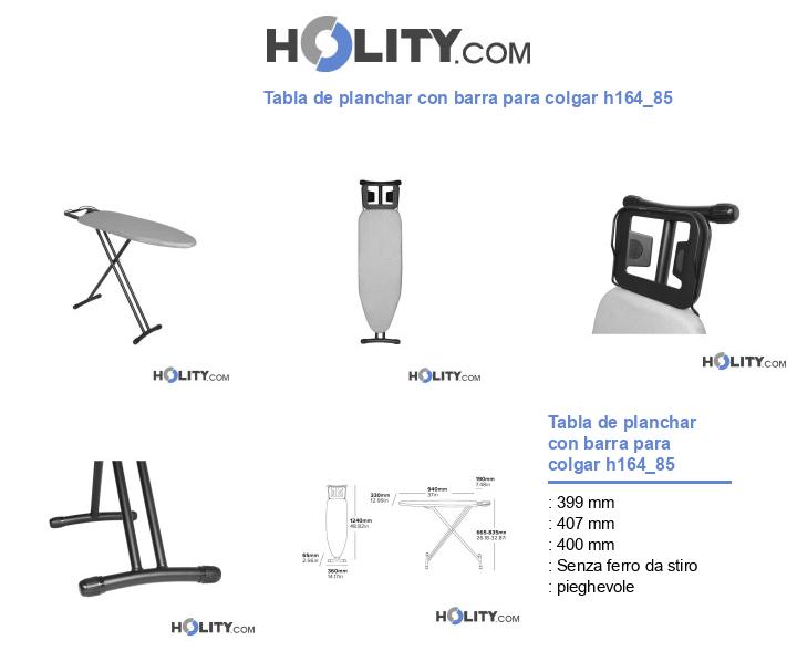Tabla de planchar con barra para colgar h164_85