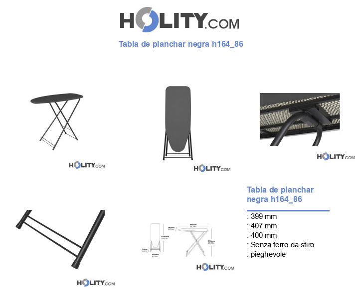 Tabla de planchar negra h164_86