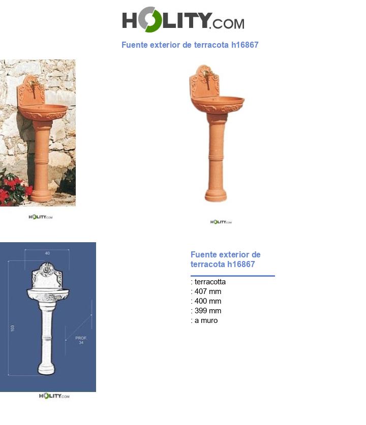 Fuente exterior de terracota h16867