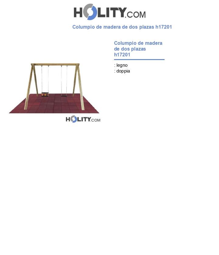 Columpio de madera de dos plazas h17201
