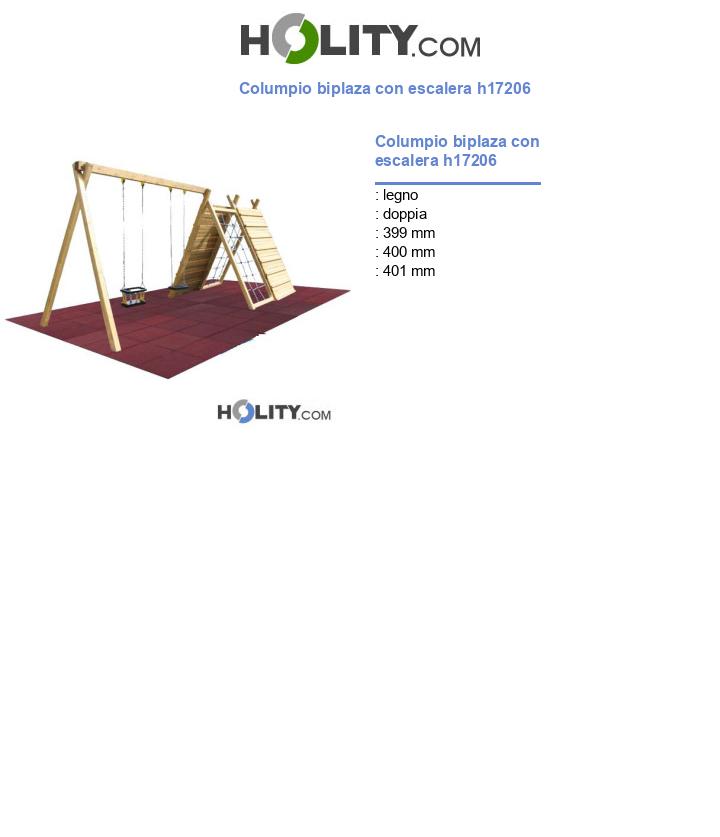 Columpio biplaza con escalera h17206