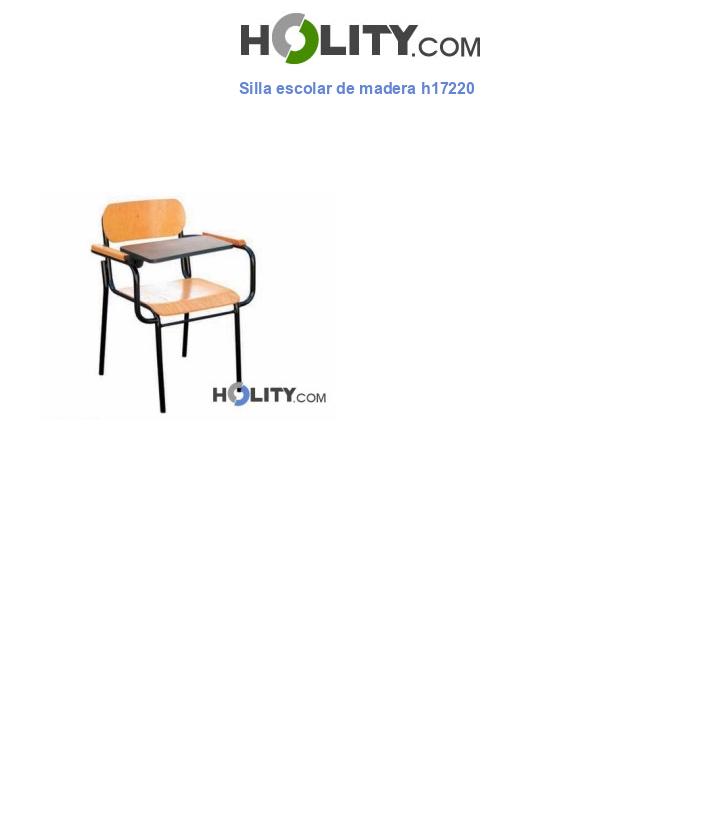 Silla escolar de madera h17220