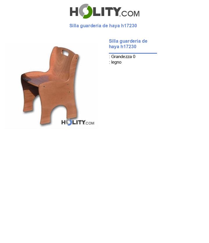 Silla guardería de haya h17230