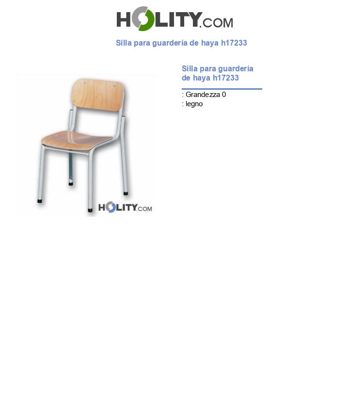 Silla para guardería de haya h17233