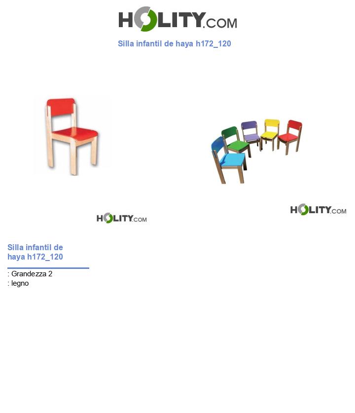 Silla infantil de haya h172_120