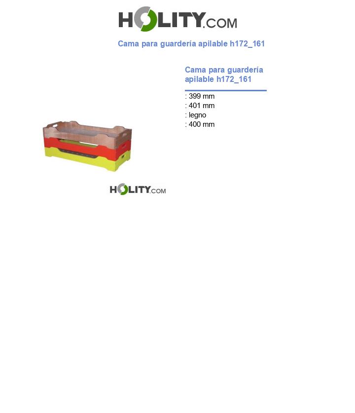 Cama para guardería apilable h172_161