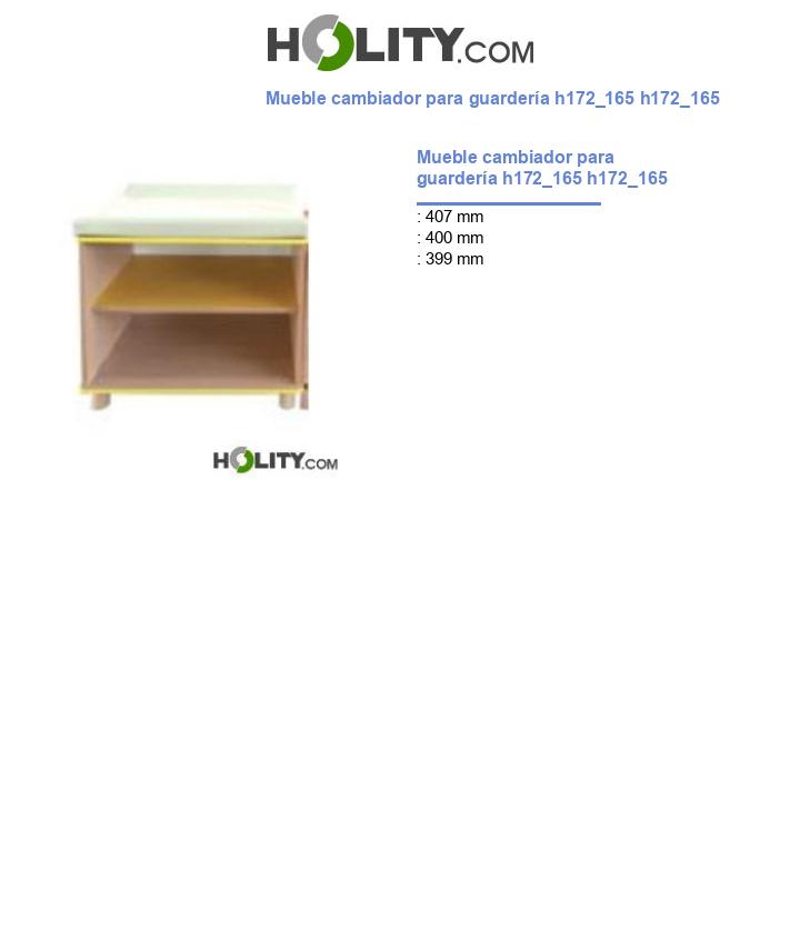 Mueble cambiador para guardería h172_165 h172_165