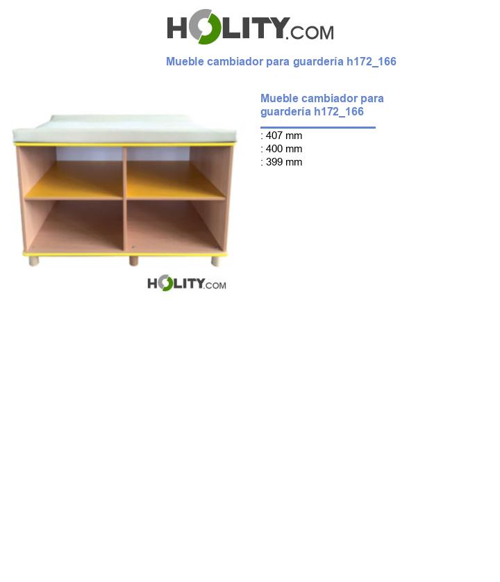 Mueble cambiador para guardería h172_166