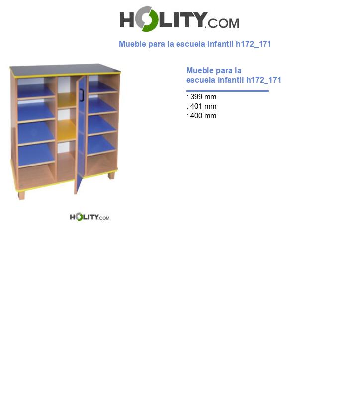 Mueble para la escuela infantil h172_171