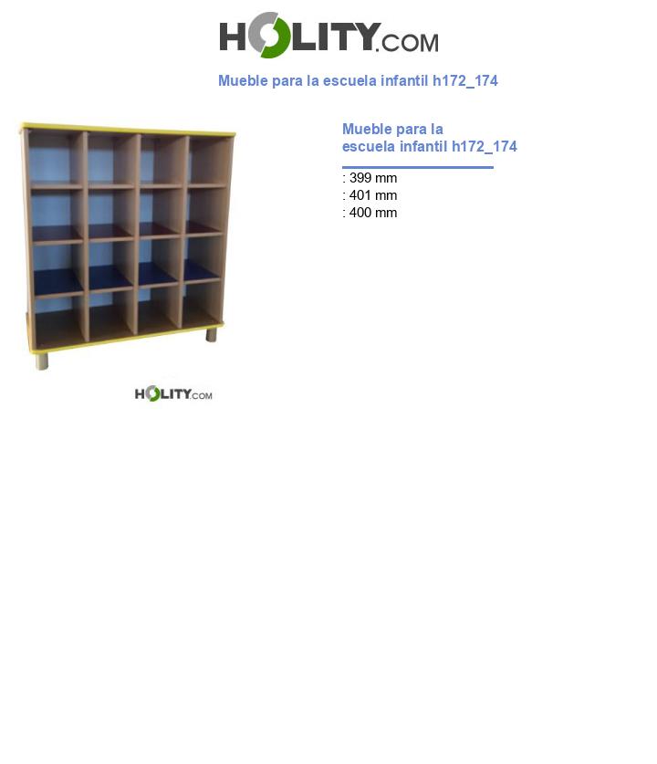 Mueble para la escuela infantil h172_174