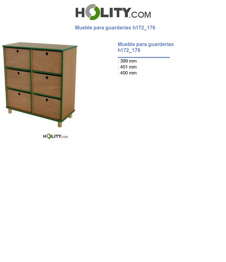 Mueble para guarderías h172_176