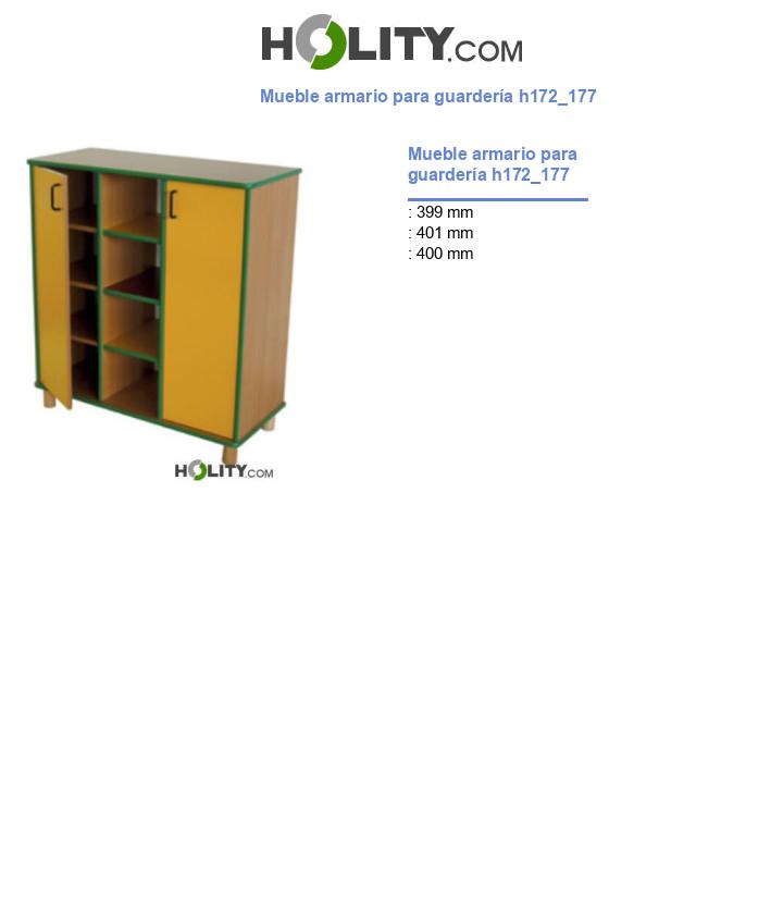 Mueble armario para guardería h172_177