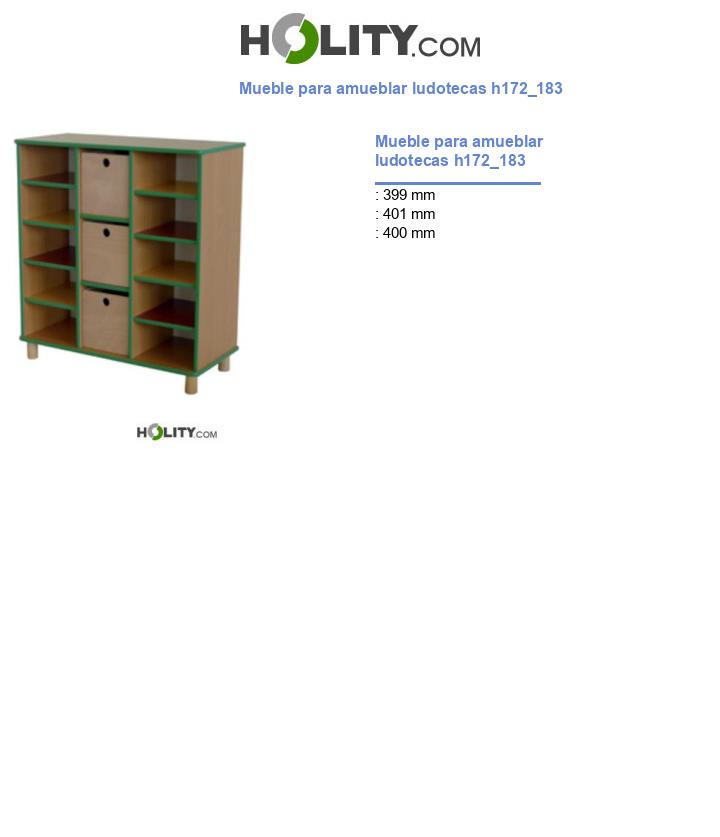 Mueble para amueblar ludotecas h172_183