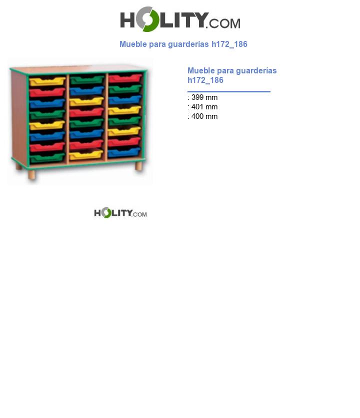 Mueble para guarderías h172_186