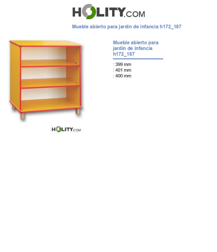Mueble abierto para jardín de infancia h172_187