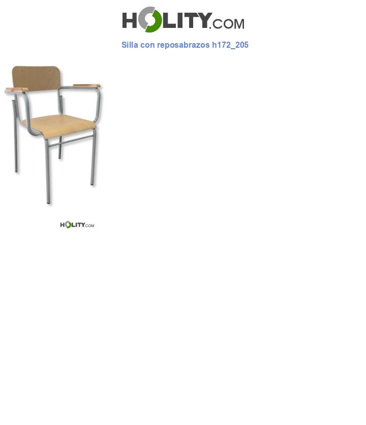 Silla con reposabrazos h172_205