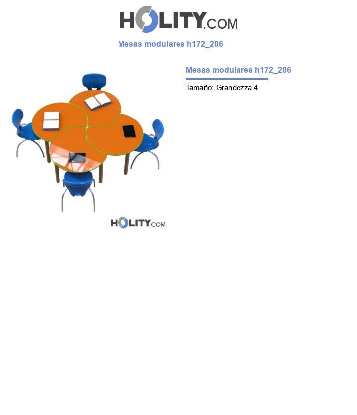 Mesas modulares h172_206
