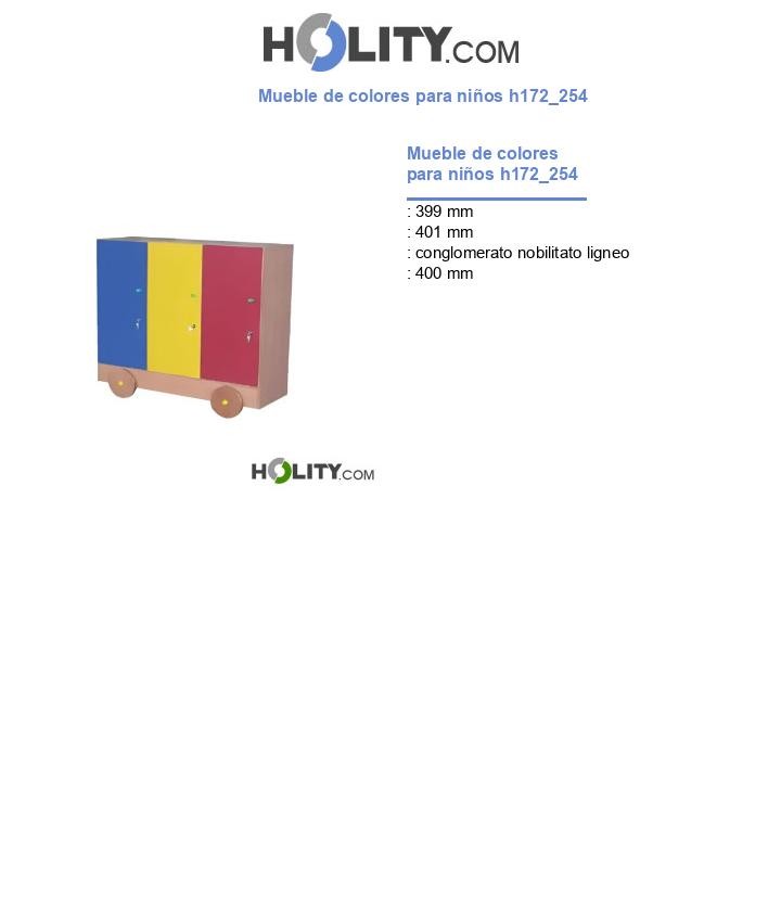 Mueble de colores para niños h172_254