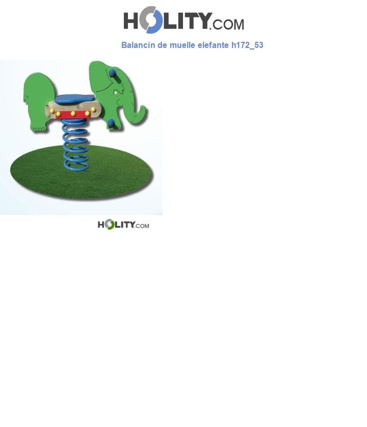 Balancín de muelle elefante h172_53