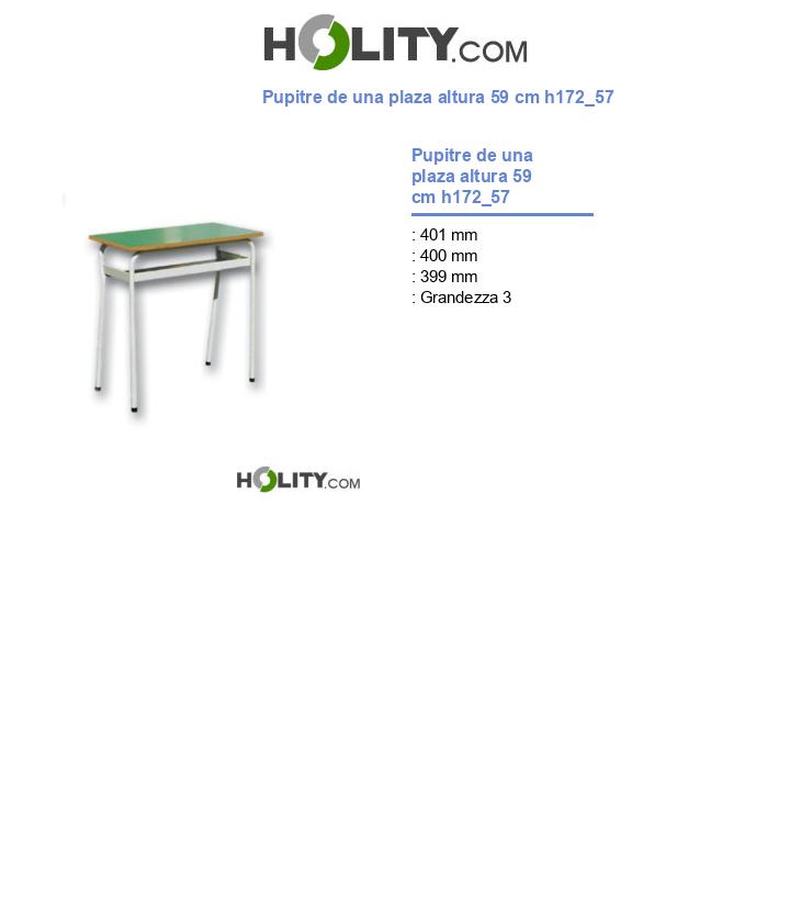 Pupitre de una plaza altura 59 cm h172_57