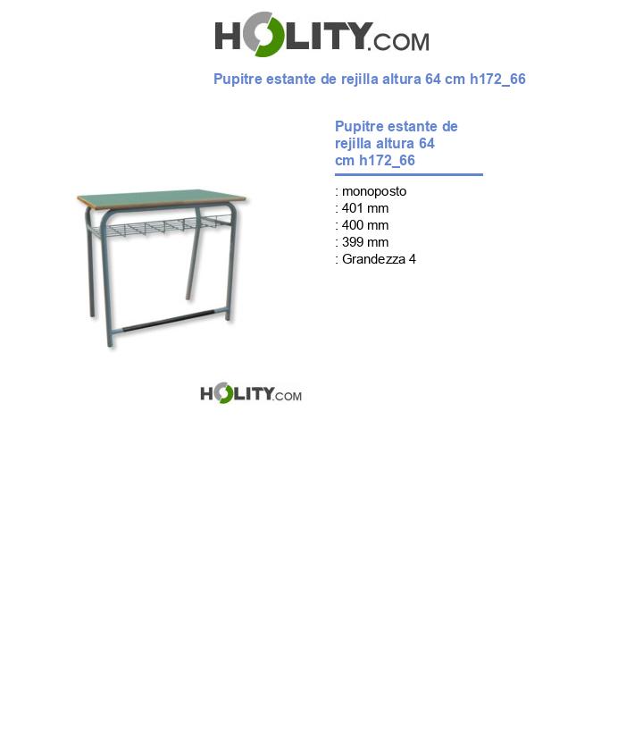 Pupitre estante de rejilla altura 64 cm h172_66