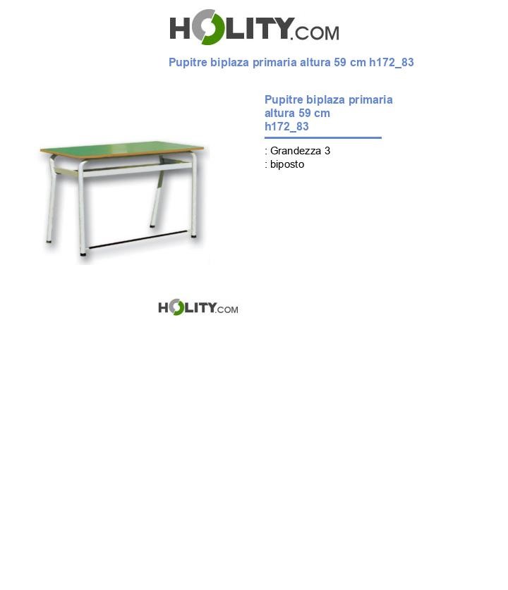 Pupitre biplaza primaria altura 59 cm h172_83