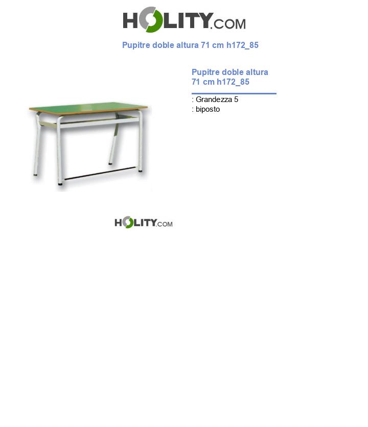 Pupitre doble altura 71 cm h172_85