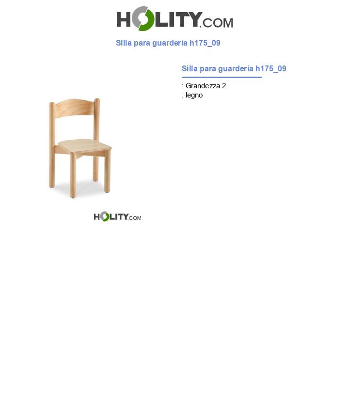 Silla para guardería h175_09
