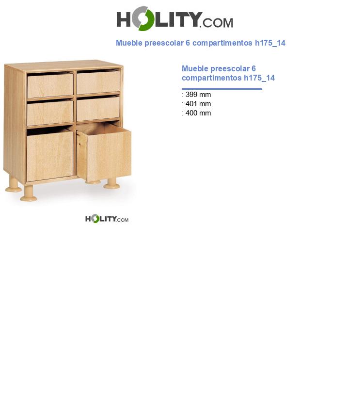 Mueble preescolar 6 compartimentos h175_14