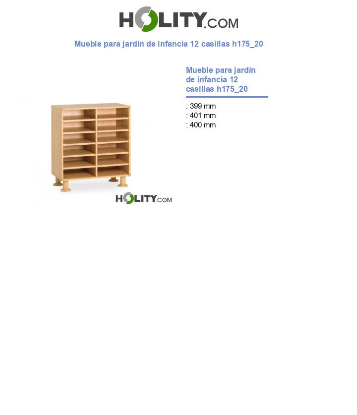 Mueble para jardín de infancia 12 casillas h175_20